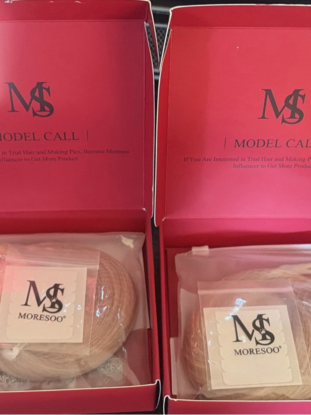 Moresoo Neutral Beige Hair Tape in Hair Extensions - 2 Pack